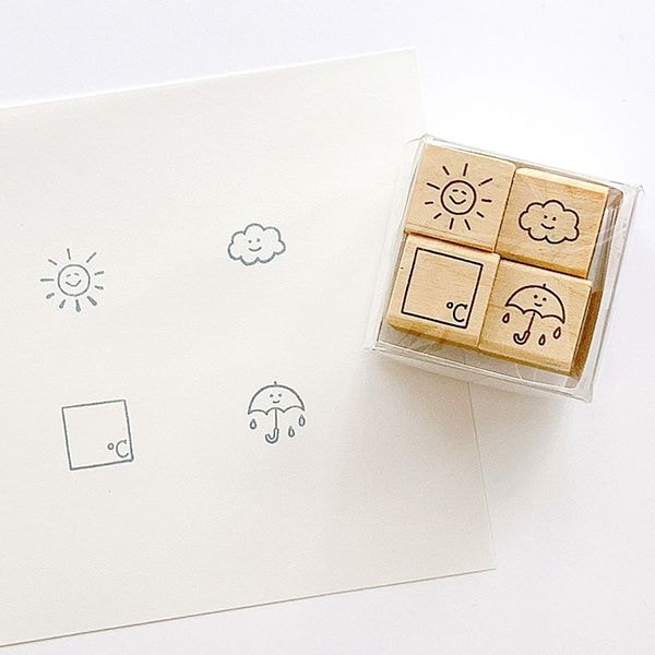 Kodomo No Kao - Set 4 Minisellos - Weather