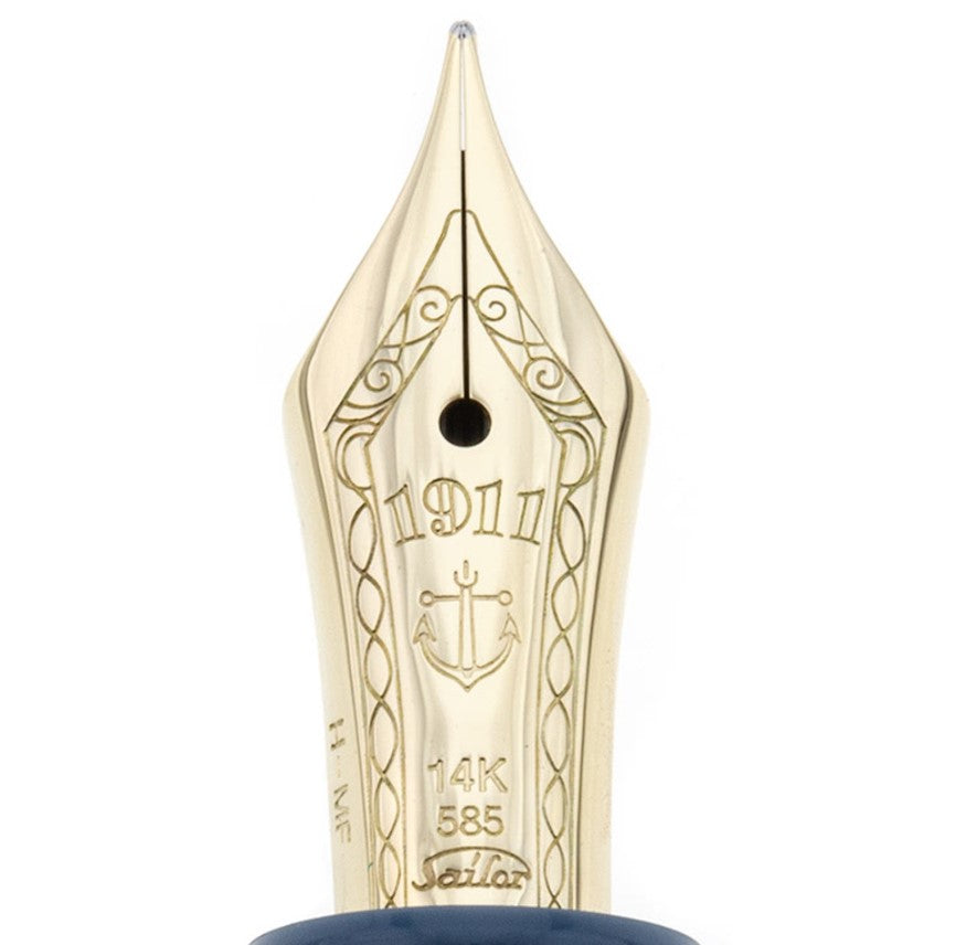 Sailor - Pluma Estilográfica - Ayur Blue - Pro Gear Slim Mini - ORO 14K