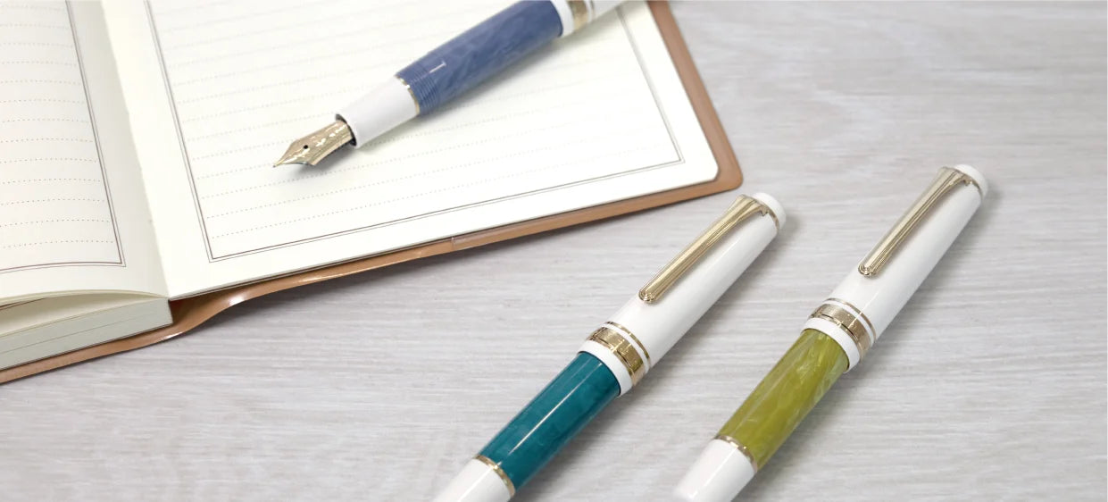 Sailor - Pluma Estilográfica - Encontre Turquesa - PG Slim Mini - ORO 14K