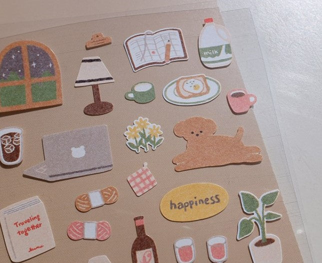Suatelier - Hoja Pegatinas Adhesivas - Small Happiness