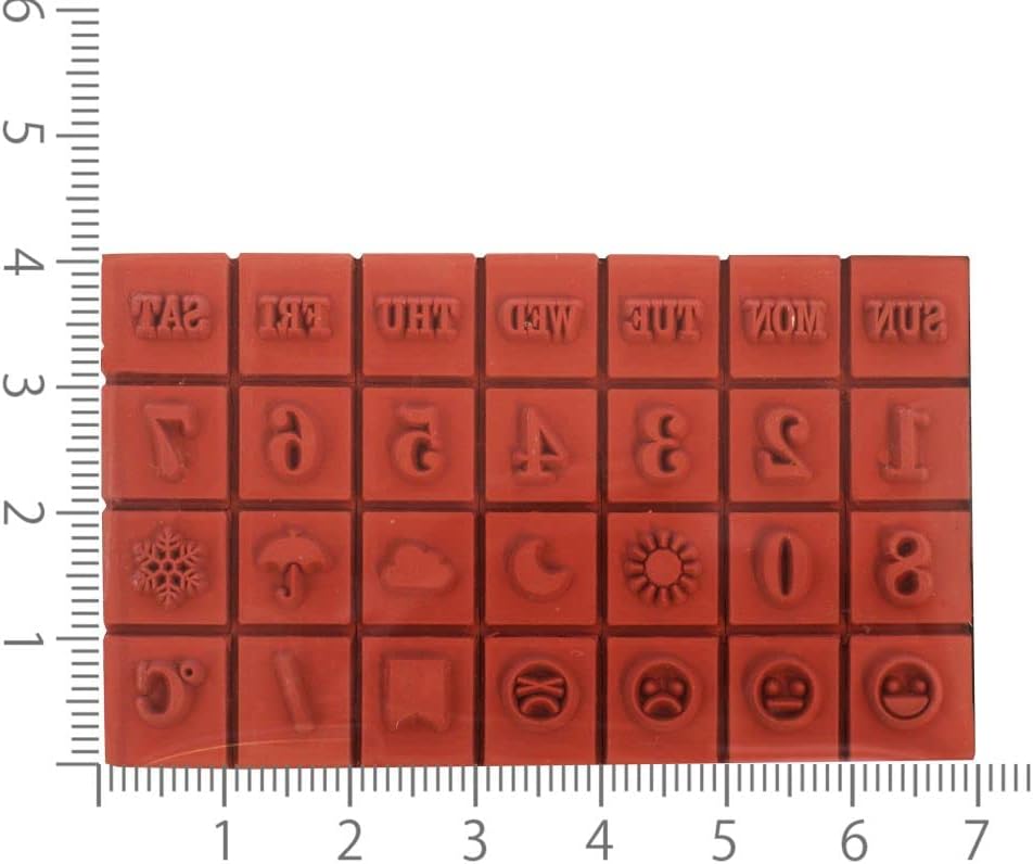 Kodomo No Kao - Sello Fechas - Semana Números Variado
