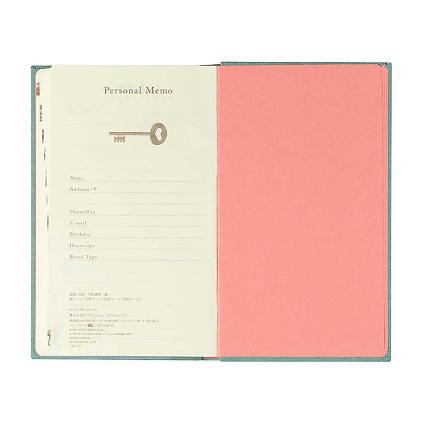 Midori - Diario 3 años B6 - Puerta Azul Claro