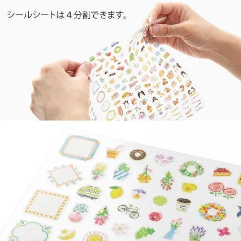 Midori - Diario con Pegatinas A5 - Gris