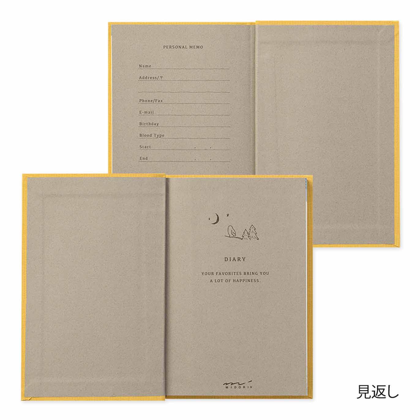 Midori - Diario Anual A6 Puntos - Marcapáginas Búho