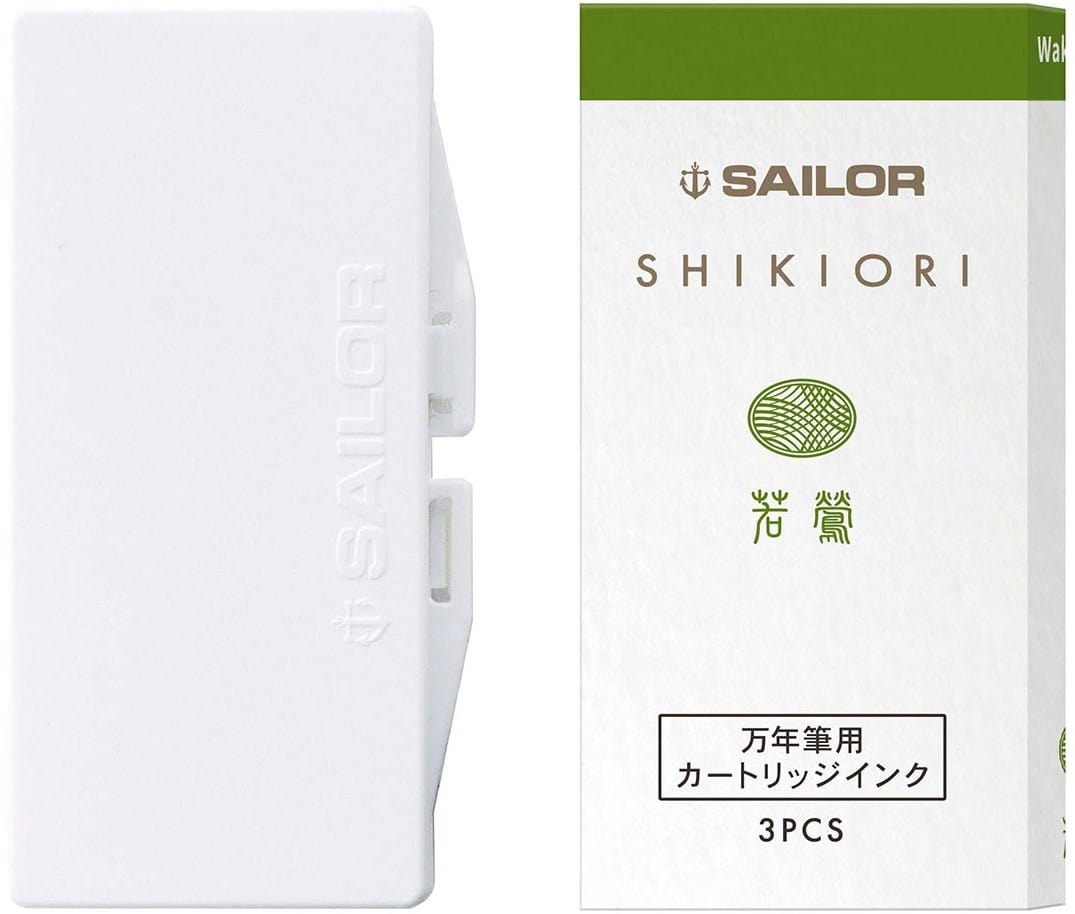 Sailor - Pack 3 cartuchos tinta - Wakauguisu - Shikiori Ink