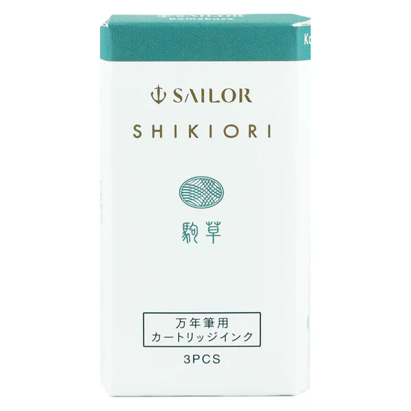Sailor - Pack 3 cartuchos tinta - Komakusa - Shikiori Ink