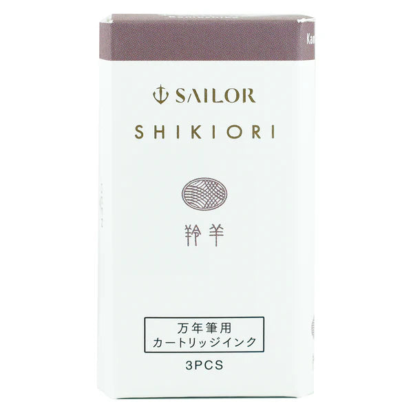 Sailor - Pack 3 cartuchos tinta - Kamoshika - Shikiori Ink