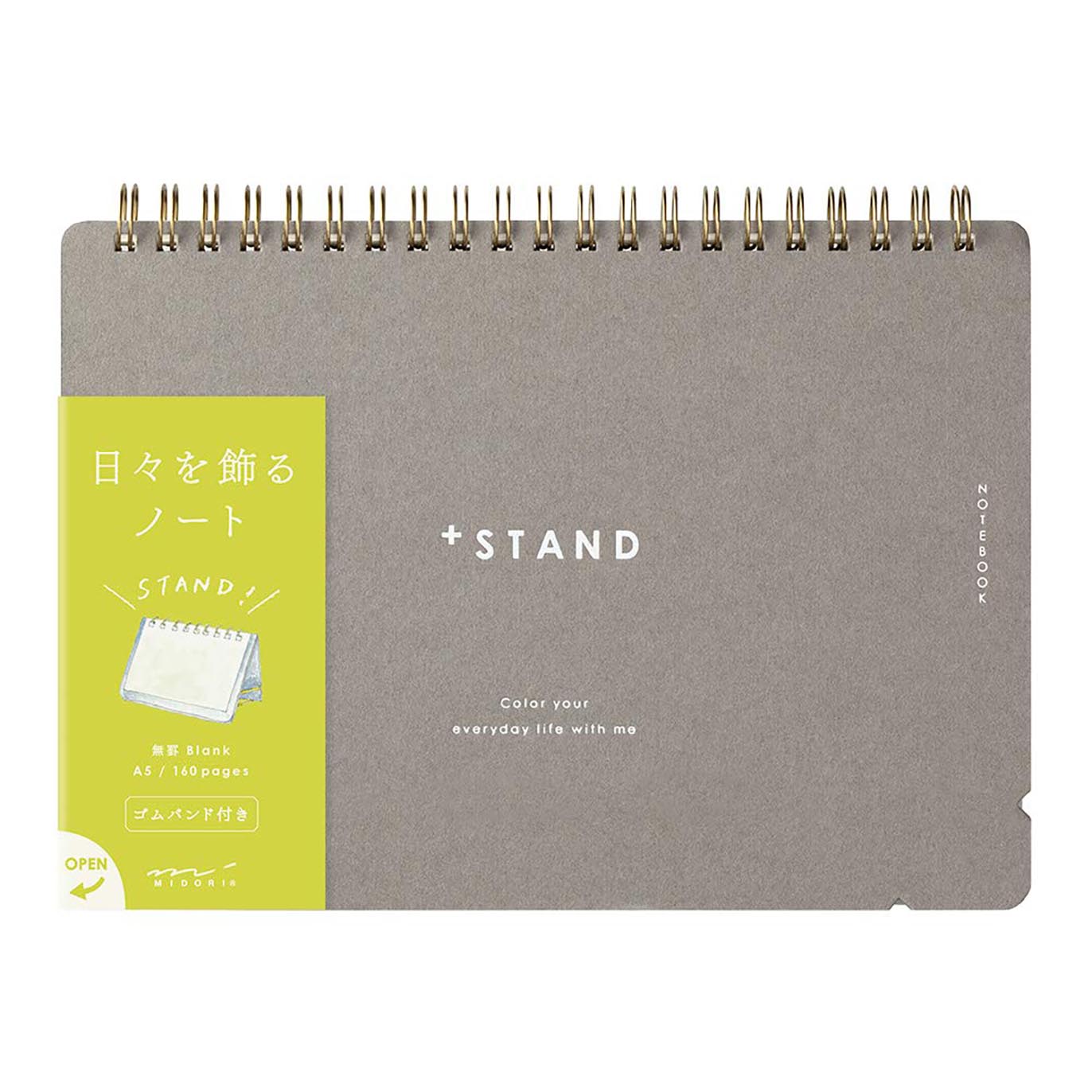 Midori - Cuaderno A5 Stand - Liso