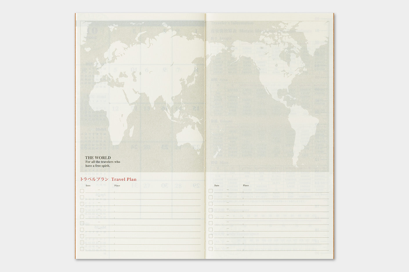 Traveler's Company - Agenda Mensual REGULAR - The Traveler's Spirit