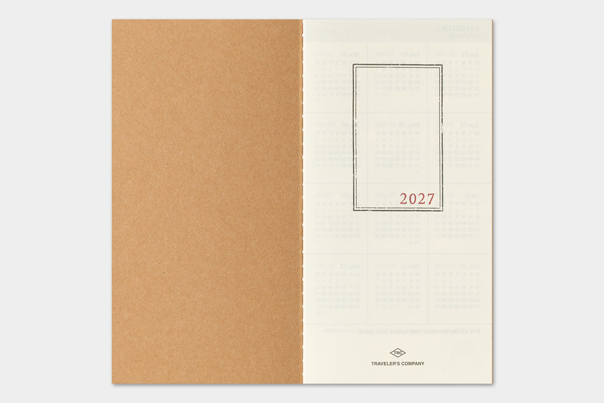 Traveler's Company - Agenda Mensual REGULAR 2027
