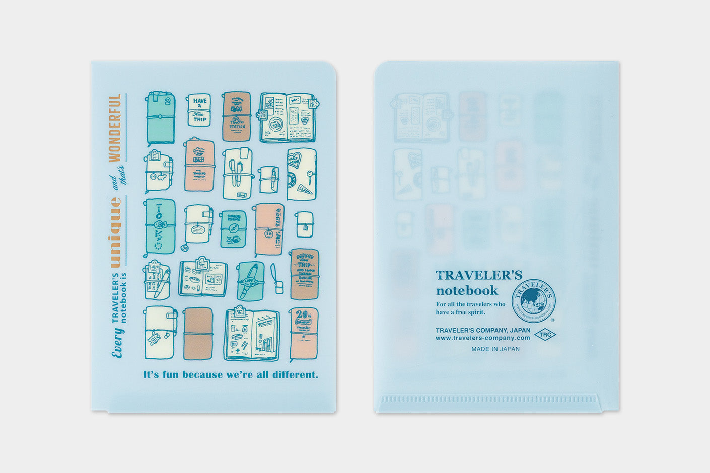 Traveler's Company - Carpeta Clear Folder 2027 - PASSPORT Size