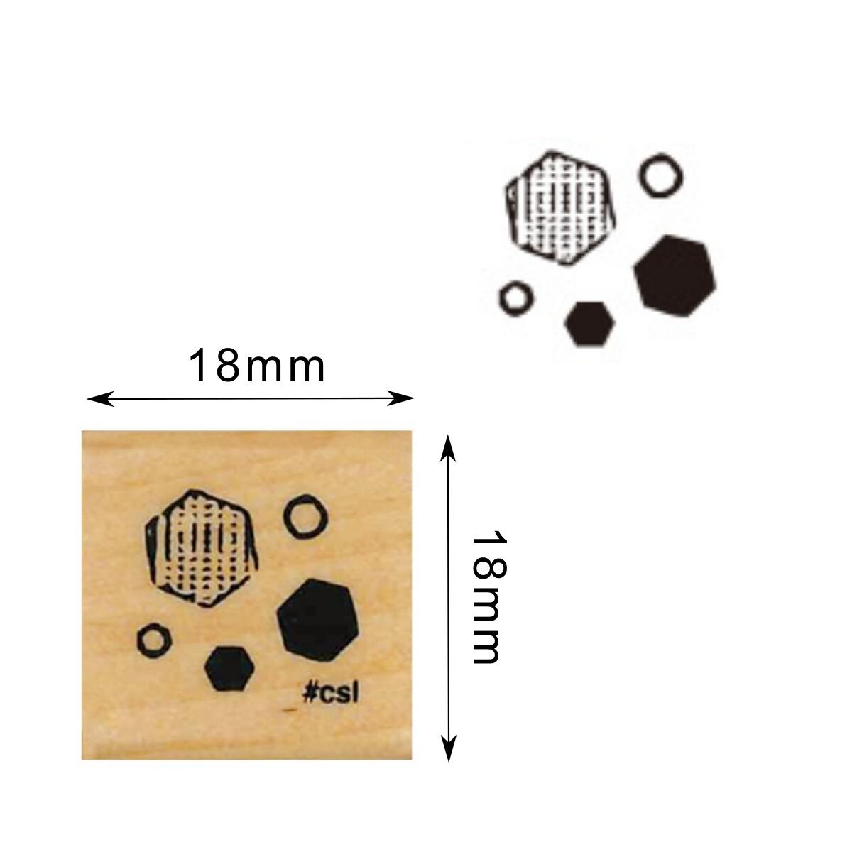 Kodomo No Kao - Sello Love Stamps - Hexagon