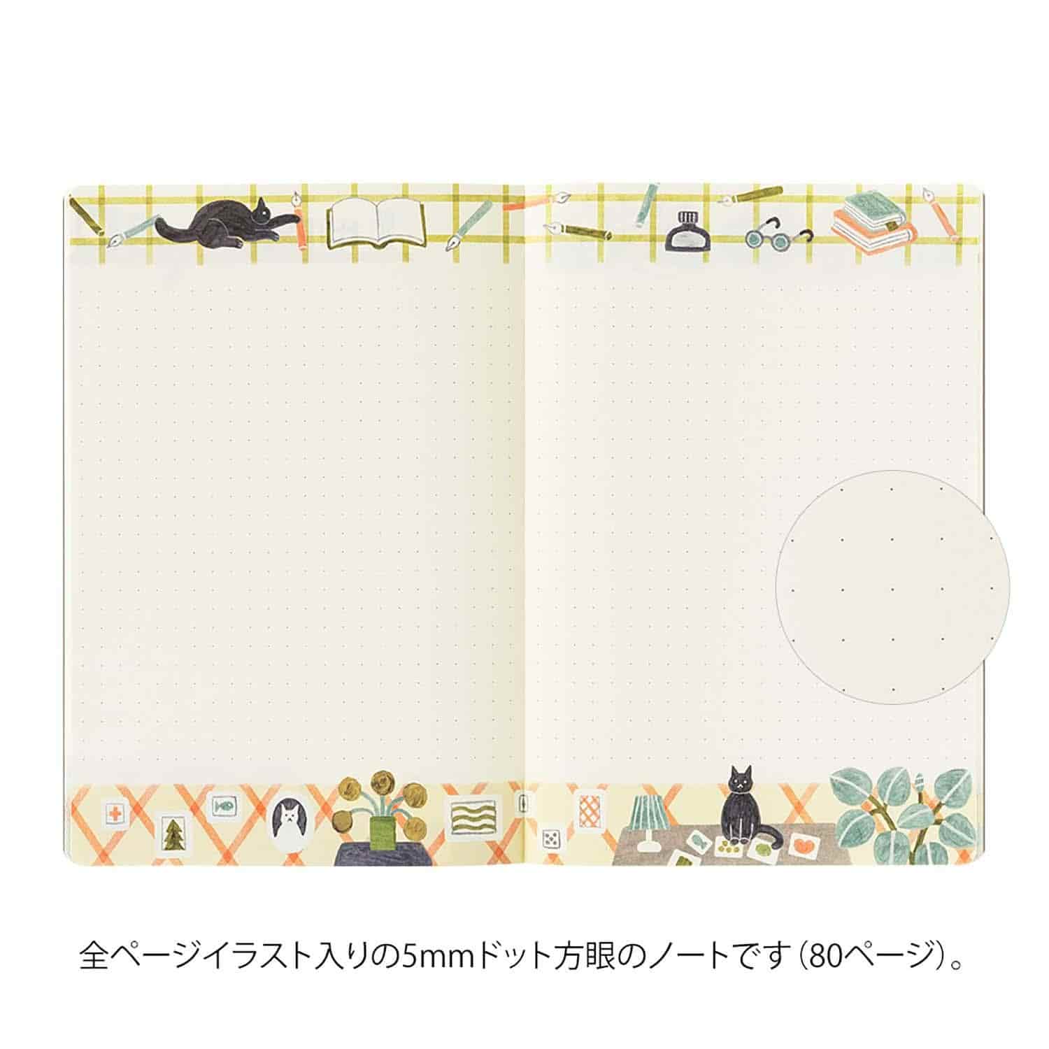 Midori - Cuaderno B6 YURU LOG - Cat