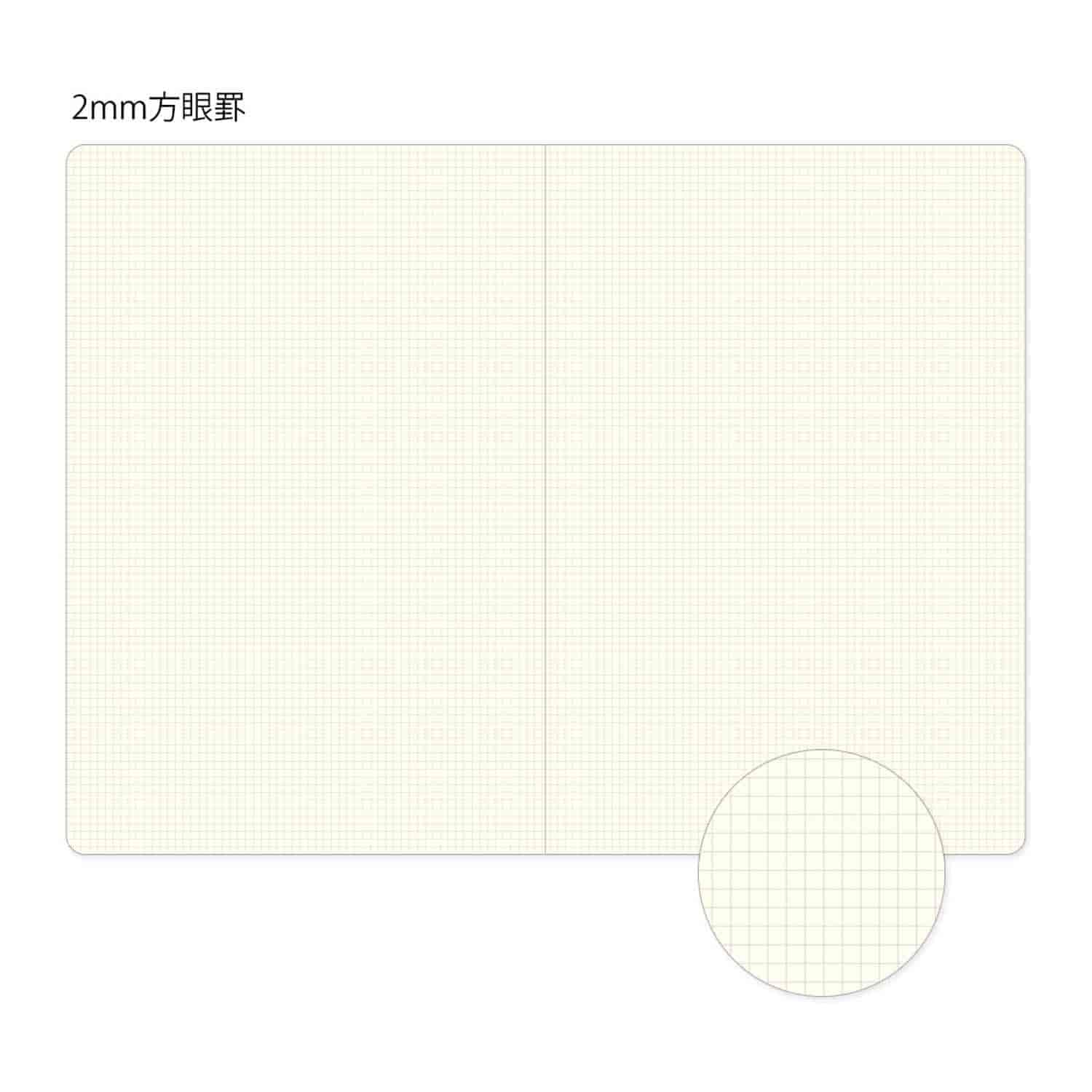 Midori - Cuaderno B6 YURU LOG - Grid 2x2mm