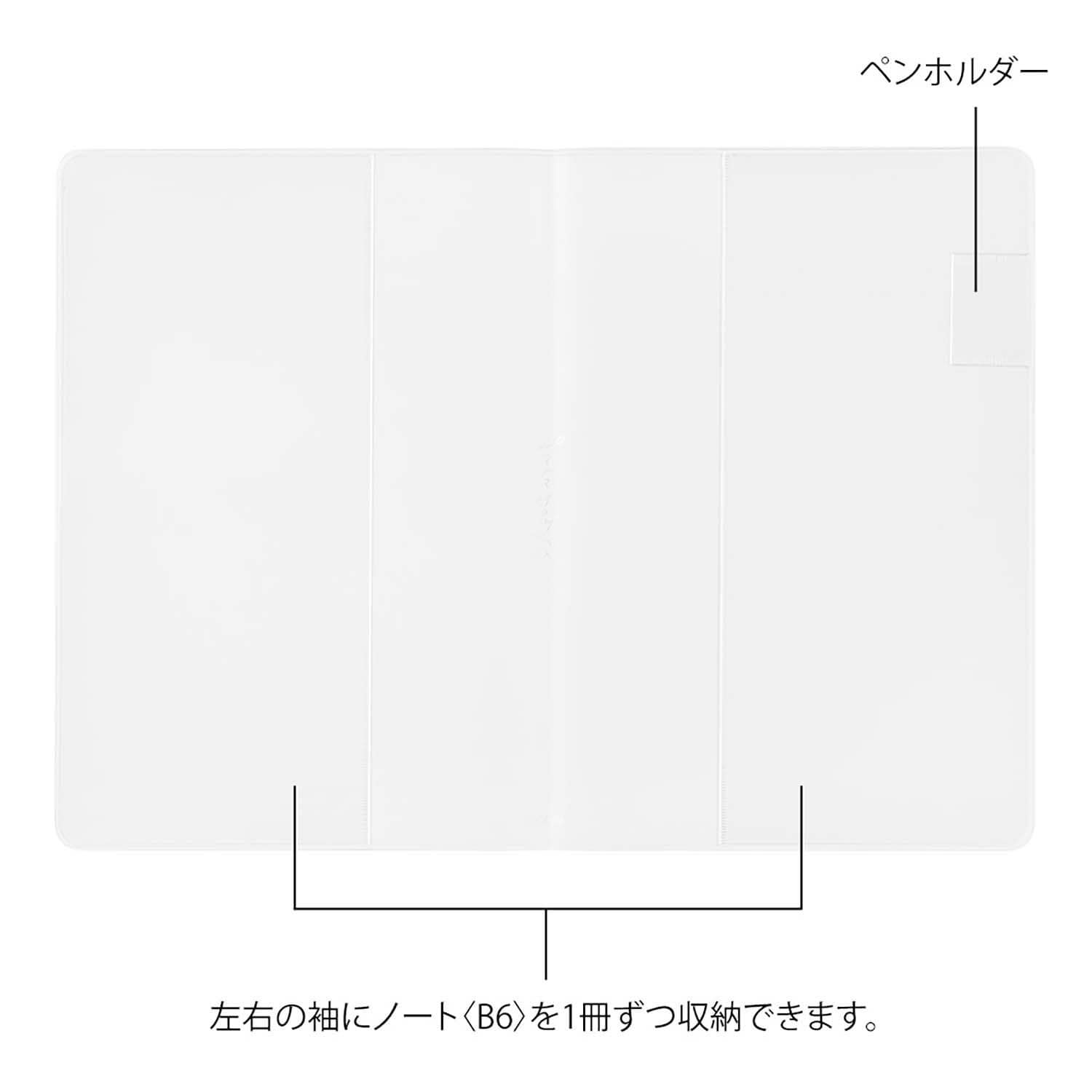 Midori - Funda PVC B6 YURU LOG - Traslúcida