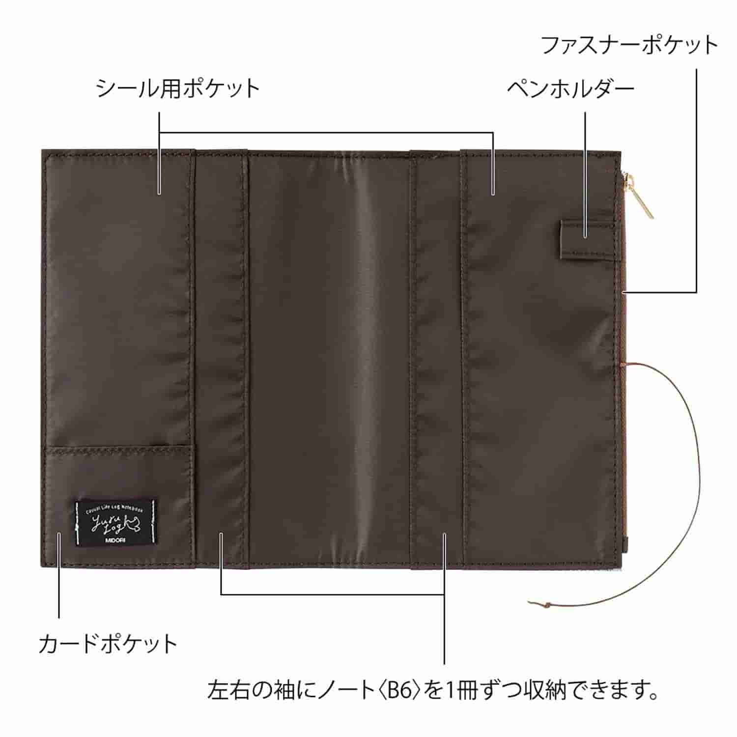 Midori - Funda Tela B6 YURU LOG - Light Blue