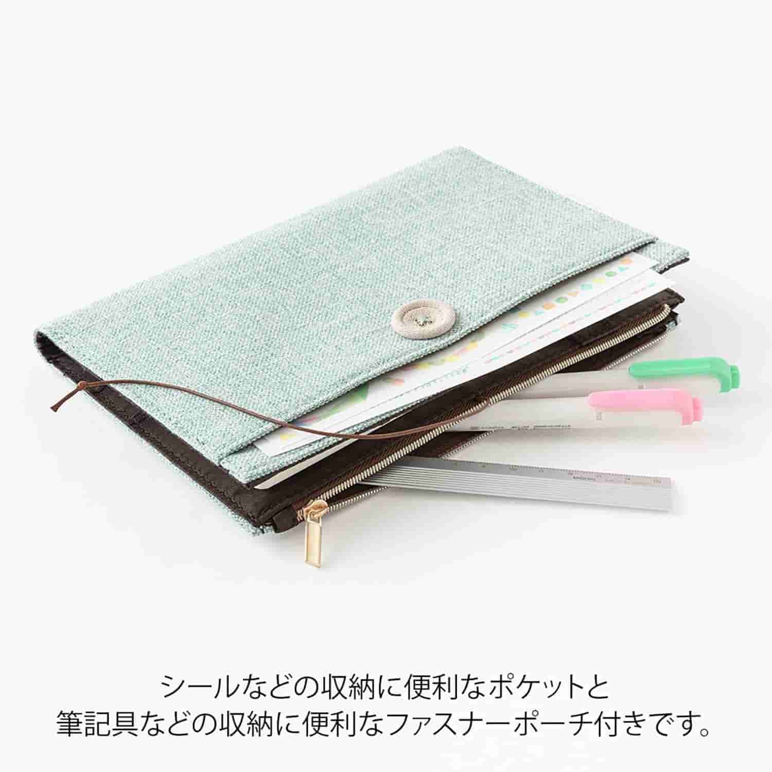 Midori - Funda Tela B6 YURU LOG - Light Blue