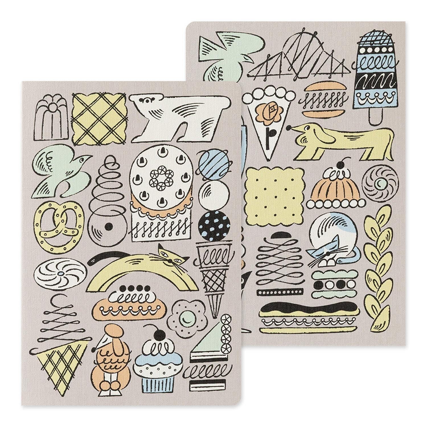 Midori - Cuaderno B6 YURU LOG - Sweets & Animals