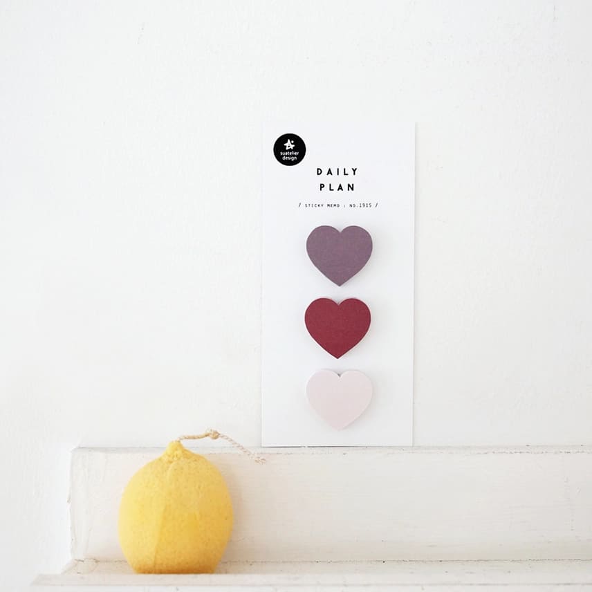 Suatelier - Notas Adhesivas Corazón - Daily Plan.10