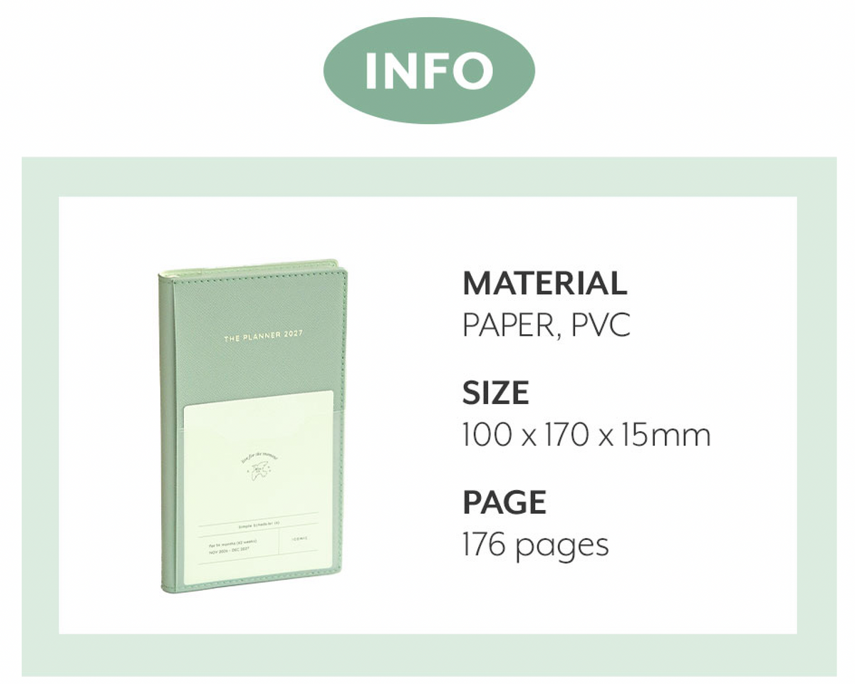 Iconic - Agenda Anual 2027 - Semana Vista B6 - The Planner S - Lavender