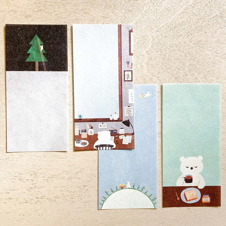 Cozyca Products - Bloc de Notas Alargadas - Hoshi Kuma