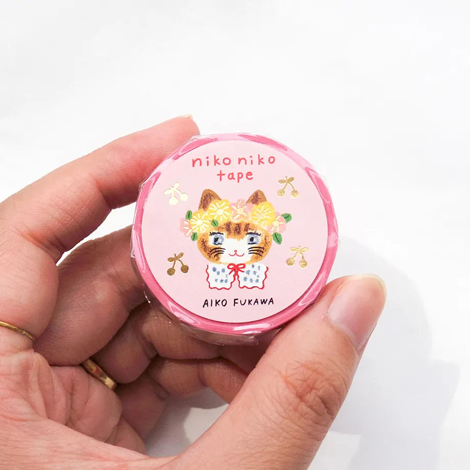 Cozyca Products - Washi Tape con Foil Dorado - Niko Niko