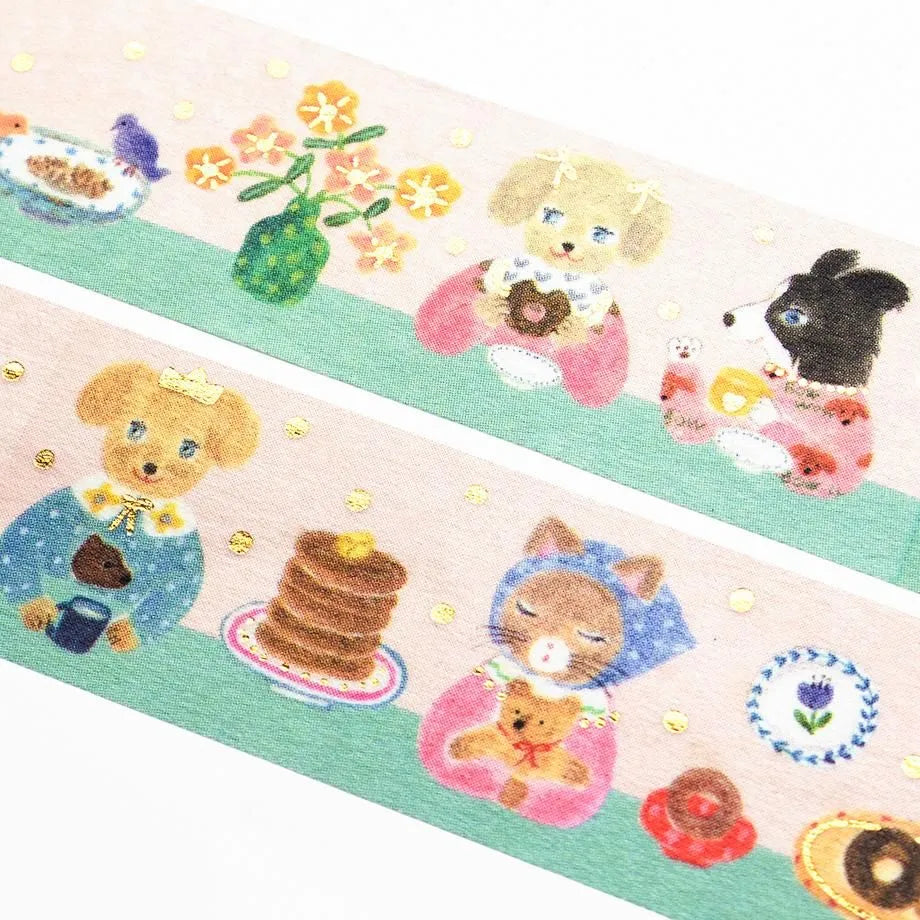 Cozyca Products - Washi Tape con Foil Dorado - Snack Time