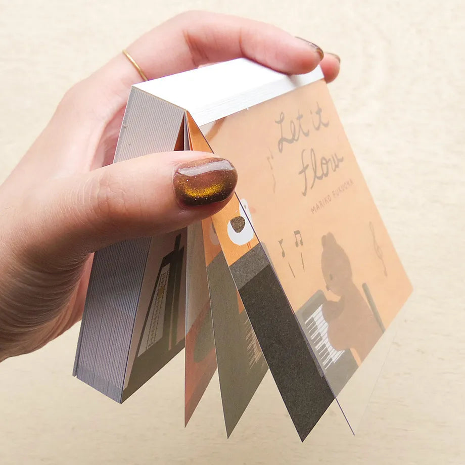 Cozyca Products - Bloc de Notas Cuadradas - Let it Flow