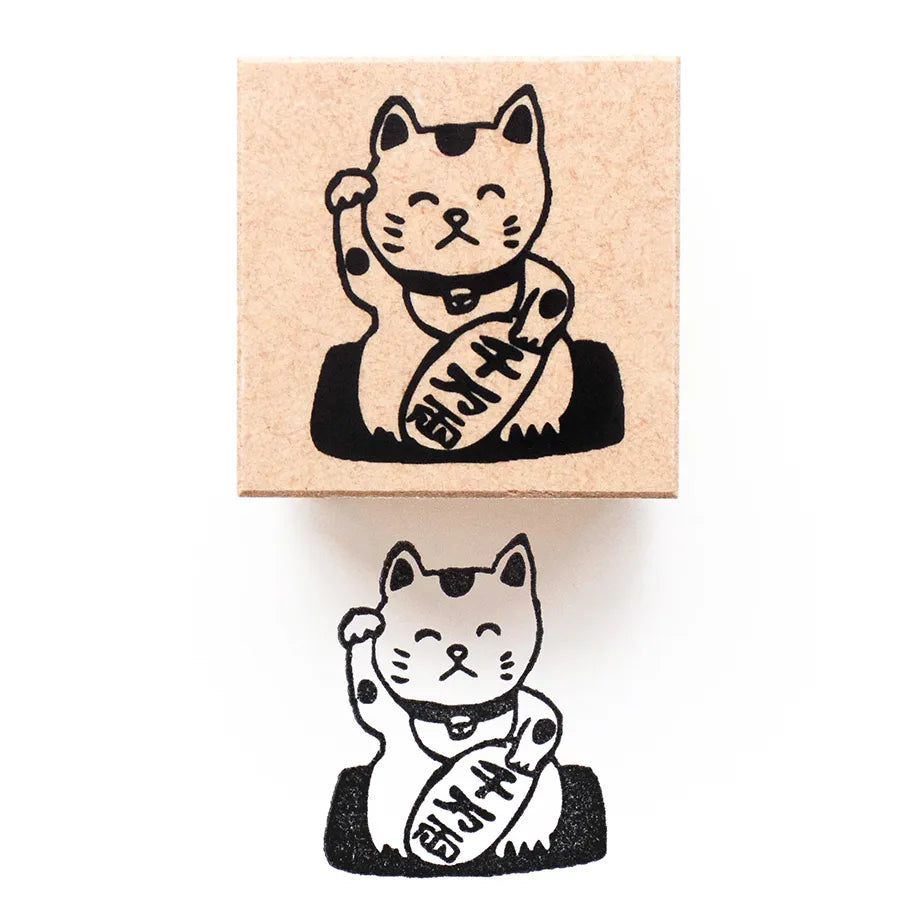 Cozyca Products - Sello de Madera de Ai Okino - ManekiNeko