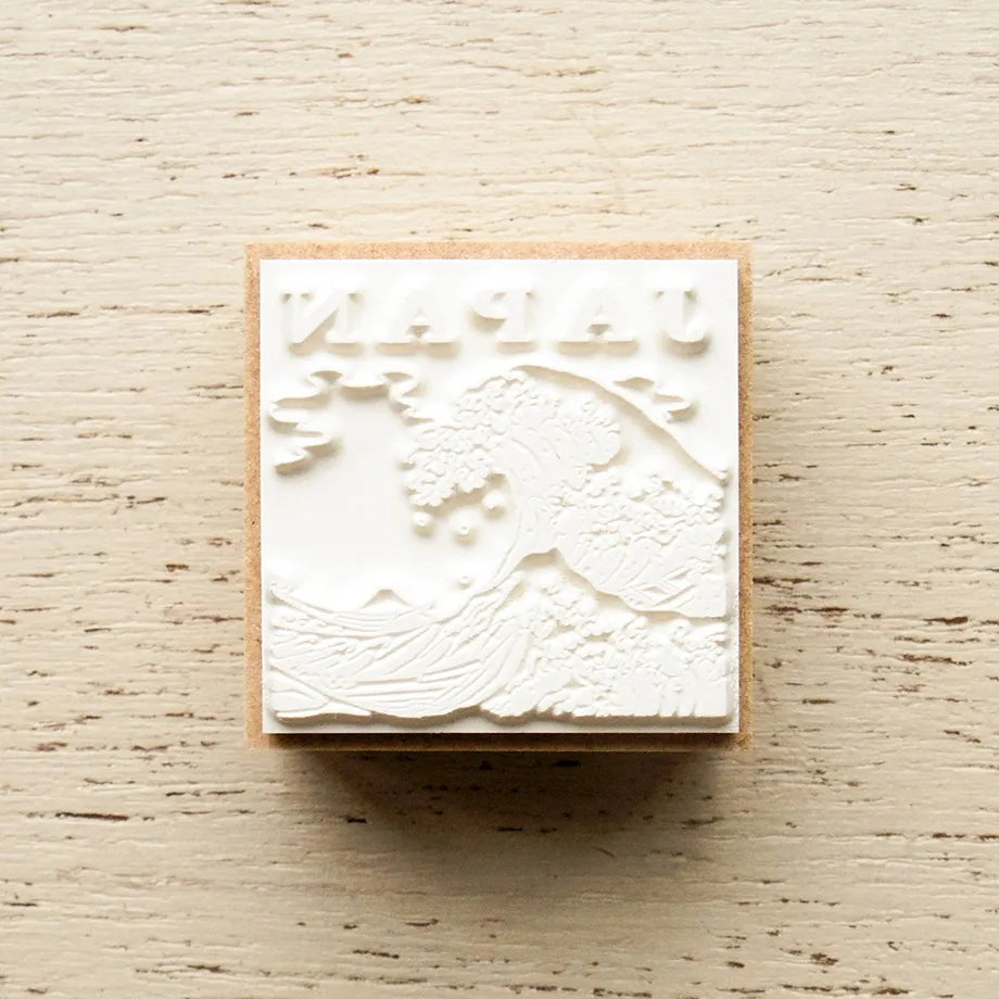 Cozyca Products - Sello de Madera de Hokusai - La gran ola de Kanagawa