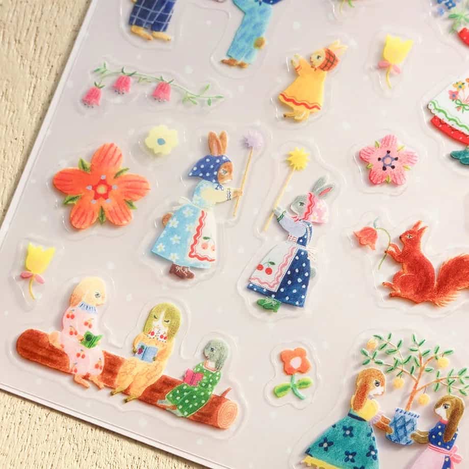 Cozyca Products - Pegatinas Aiko Fukawa - Rabbit Garden