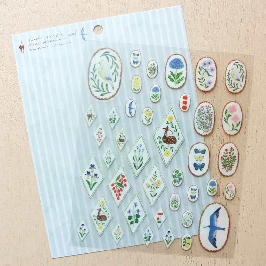Cozyca Products - Pegatinas Midori Asano - Birds Song