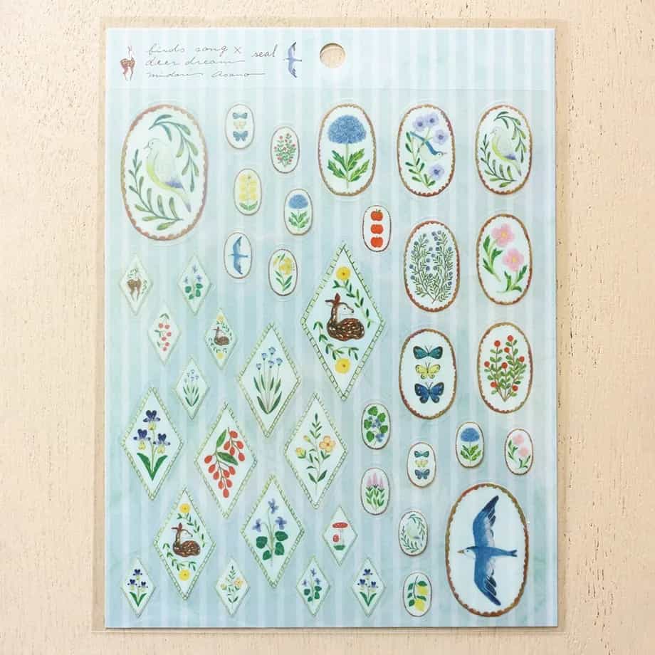 Cozyca Products - Pegatinas Midori Asano - Birds Song