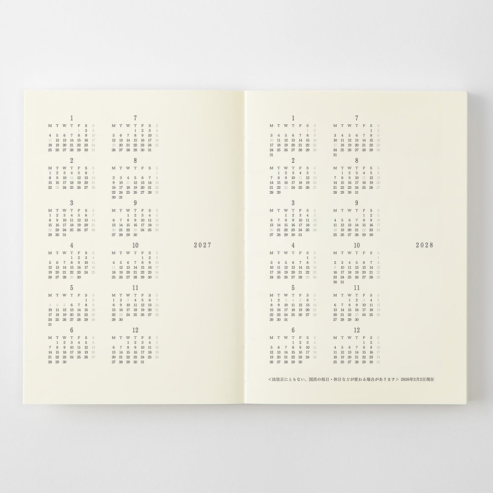 MD PRODUCT - Agenda Semanal 2027 - A6