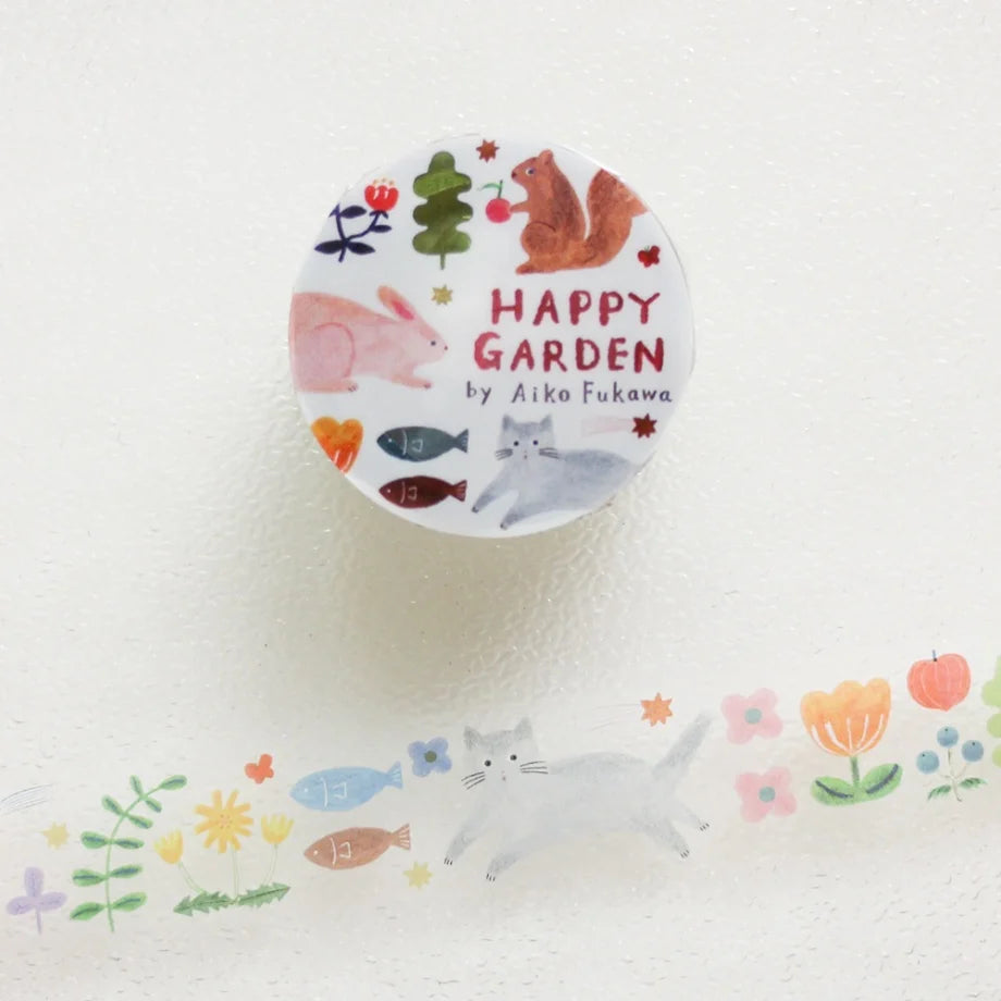 Cozyca Products - Washi Tape Transparente - Happy Garden