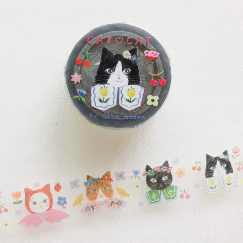 Cozyca Products - Washi Tape Transparente - Cat Cat