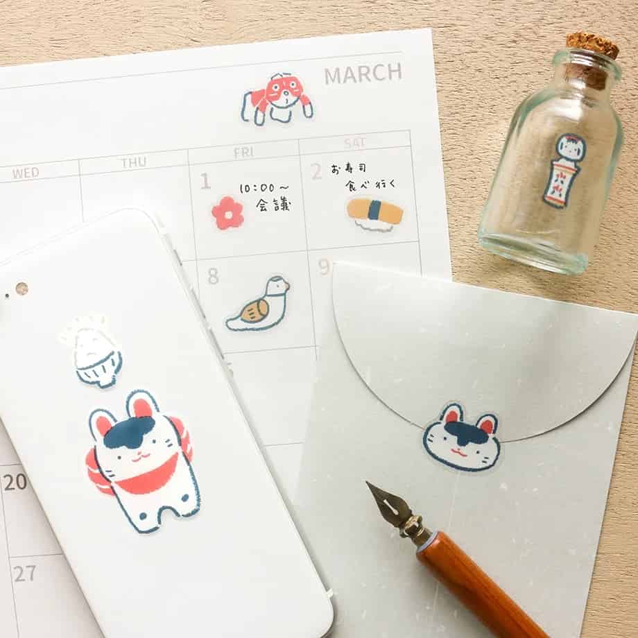 Cozyca Products - Pegatinas Masao Takahata - Festival Inu Hariko