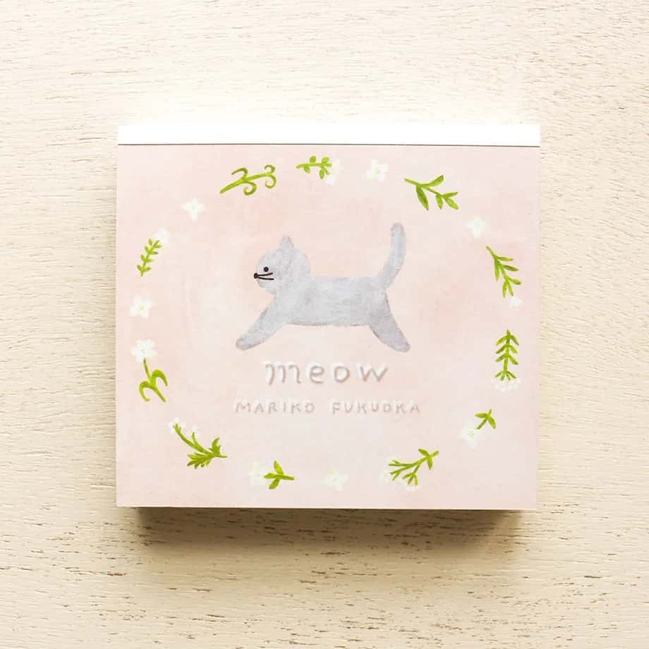 Cozyca Products - Bloc de Notas Cuadradas - Meow