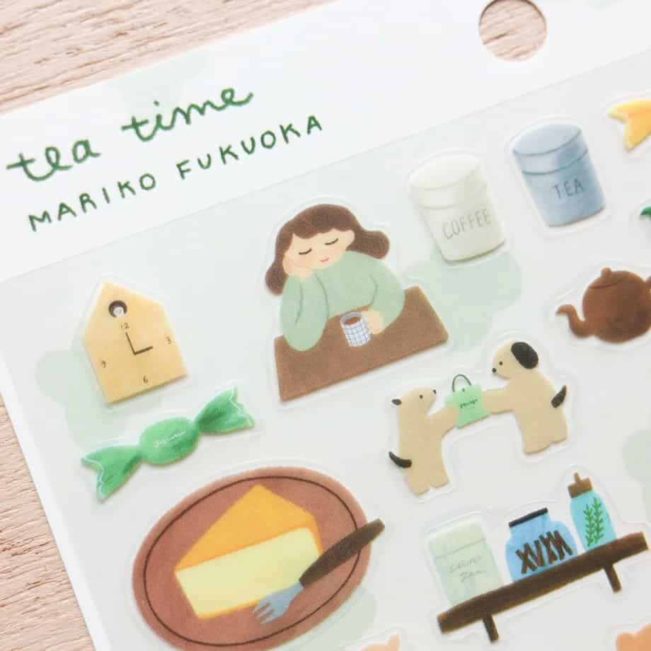 Cozyca Products - Pegatinas Mariko Fukuoka - Tea Time