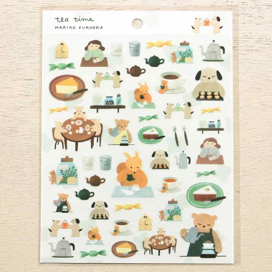Cozyca Products - Pegatinas Mariko Fukuoka - Tea Time