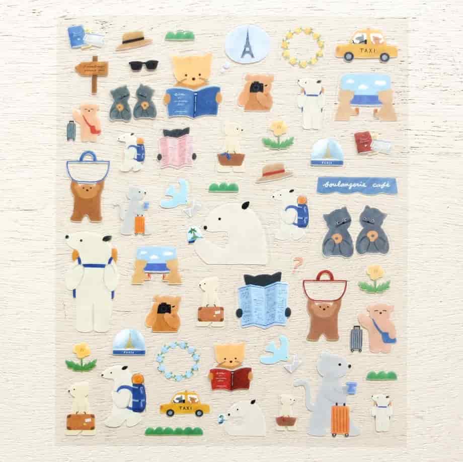Cozyca Products - Pegatinas Mariko Fukuoka - Let's Go on a Trip