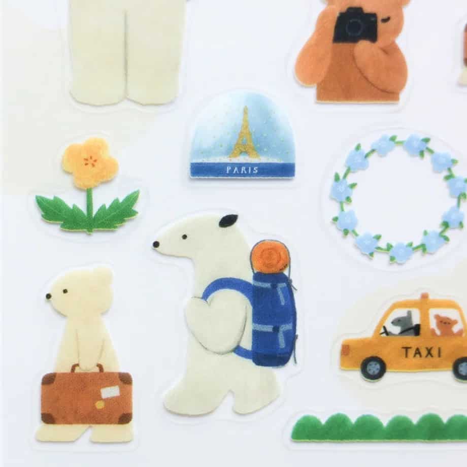 Cozyca Products - Pegatinas Mariko Fukuoka - Let's Go on a Trip