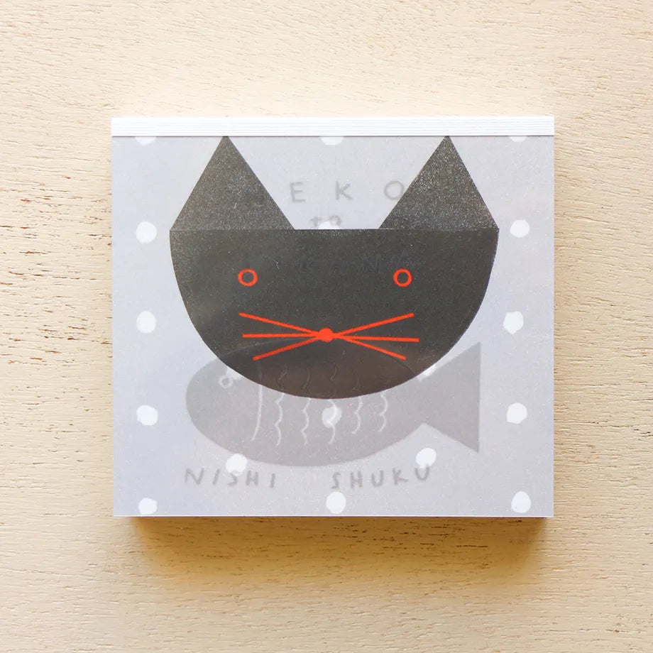 Cozyca Products - Bloc de Notas Cuadradas - Neko to Sakana