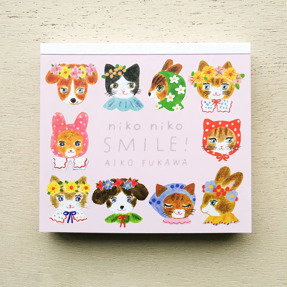 Cozyca Products - Bloc de Notas Cuadradas - niko niko SMILE!