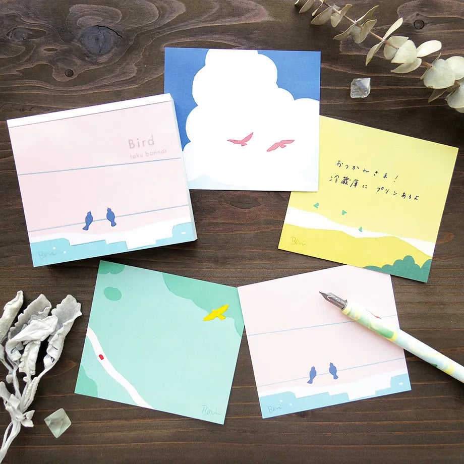Cozyca Products - Bloc de Notas Cuadradas - Bird