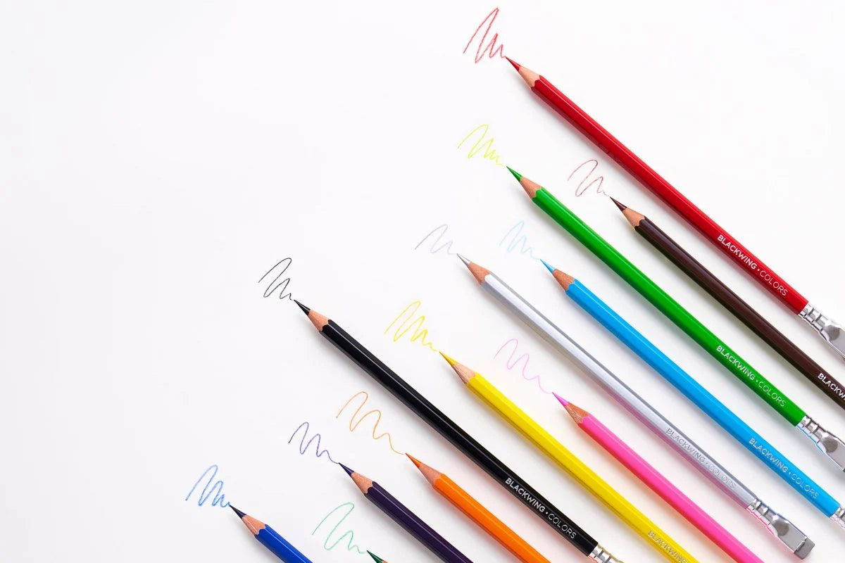 Blackwing Colors – Set de 12 colores con Goma de Borrar