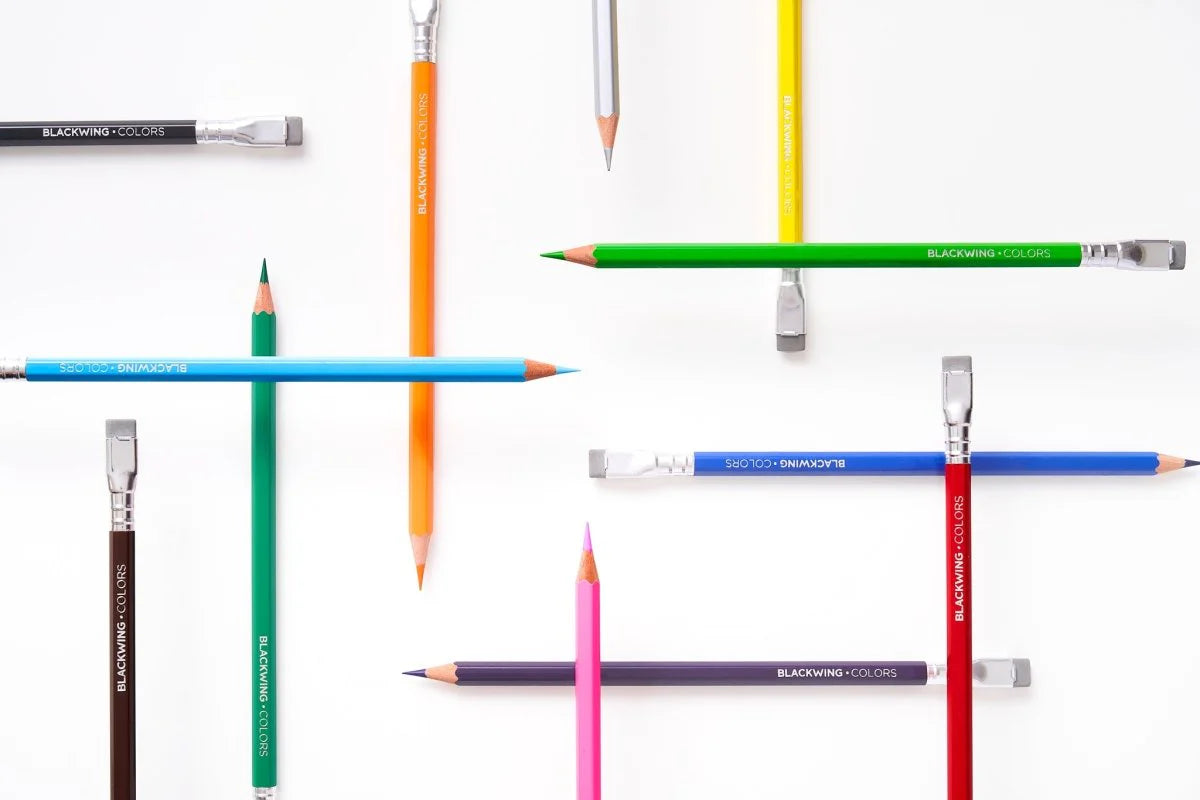 Blackwing Colors – Set de 12 colores con Goma de Borrar