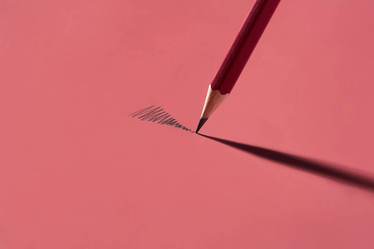Blackwing Matte Red - 1ud Lápiz - Grafito Suave (4B)