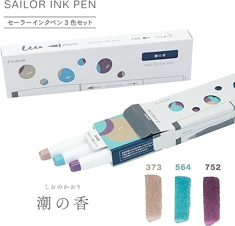 Sailor - Set 3 Marcadores Punta Pincel - Scent of tide - Studio Ink