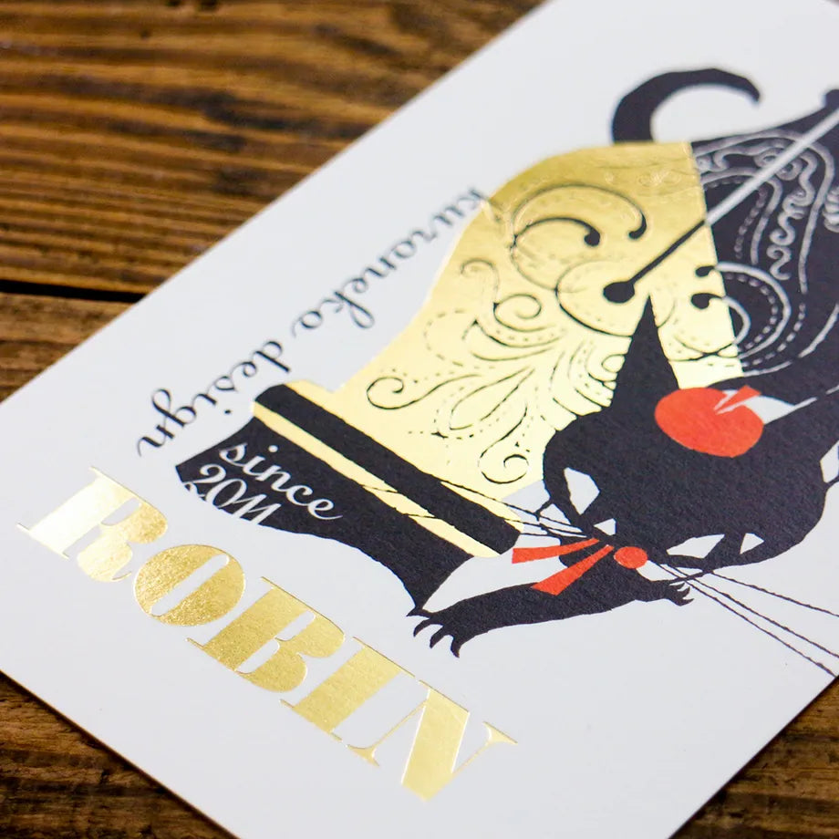 Cozyca Products - Postal - Pen - Black Cat Design